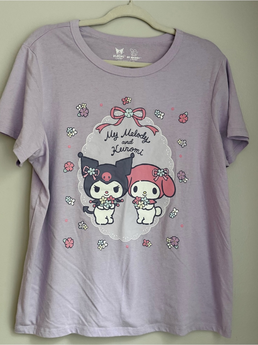 Hybrid Apparel Lavender My Melody & Kuromi Graphic Tee
